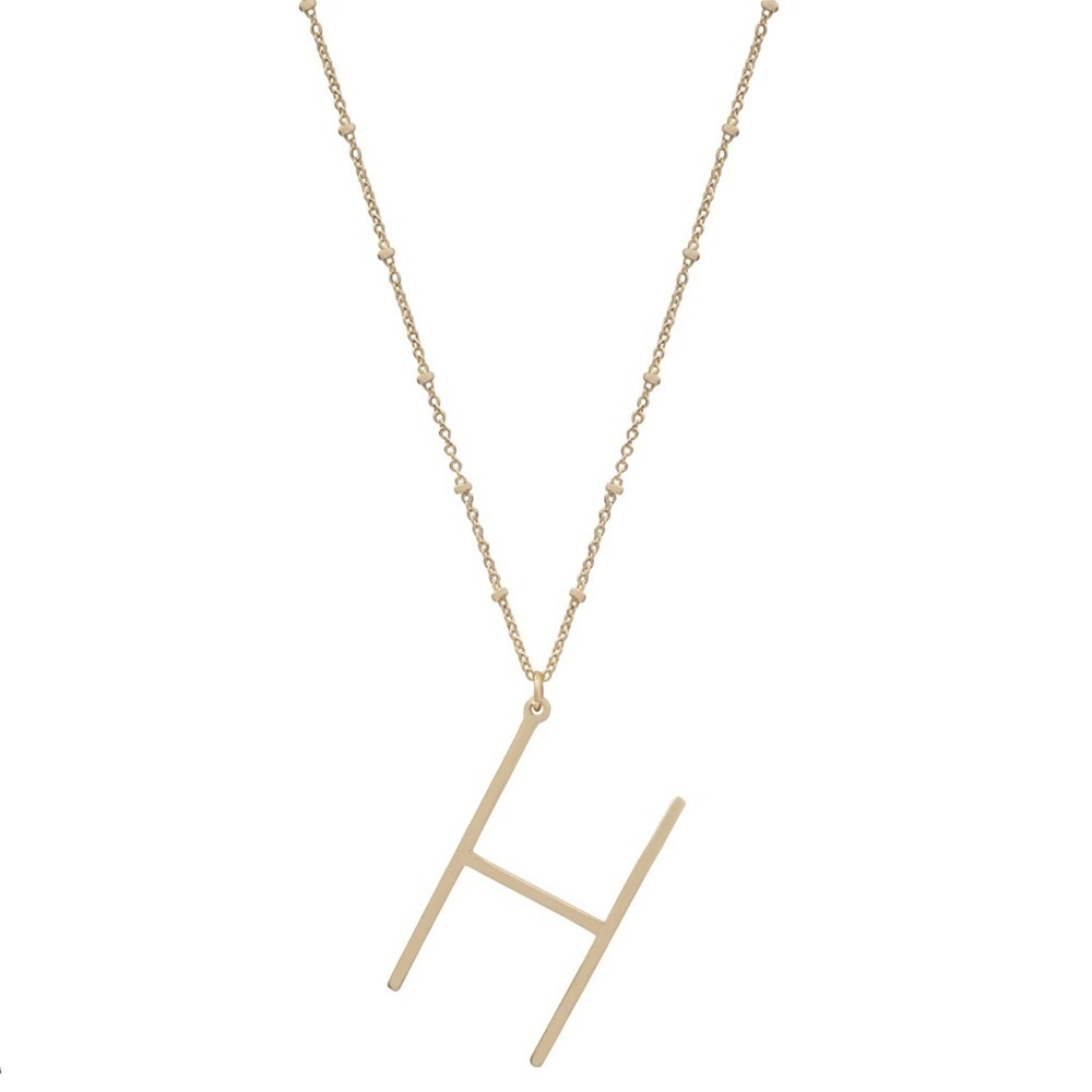 Sonoma Gold Toned ‘H' Pendant Necklace